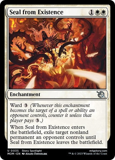 Seal from Existence (March of the Machine) Light Play Foil