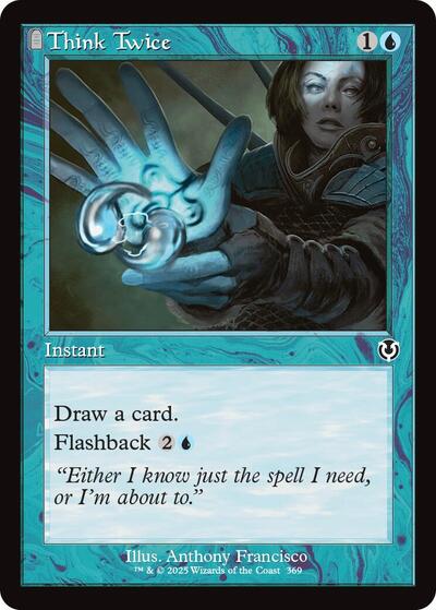Think Twice (Retro Frame) (Innistrad Remastered) Light Play