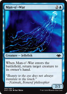 Man-o'-War (Modern Horizons) Light Play Foil