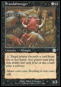 Scandalmonger (Mercadian Masques) Light Play