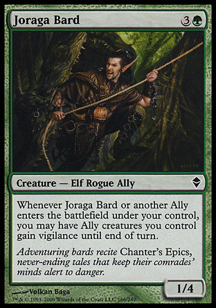 Joraga Bard (Zendikar) Light Play