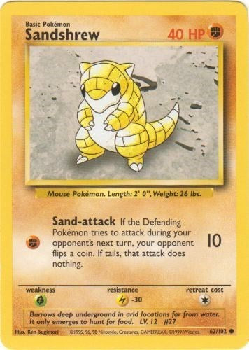 Sandshrew (Base Set) Damaged / Poor