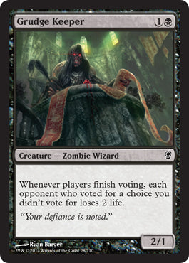 Grudge Keeper (Conspiracy) Light Play