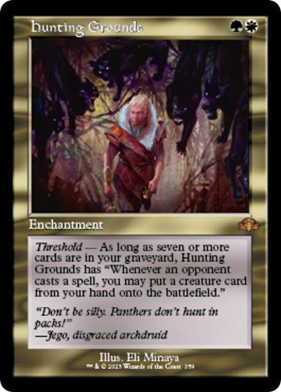 Hunting Grounds (Retro Frame) (Dominaria Remastered) Light Play