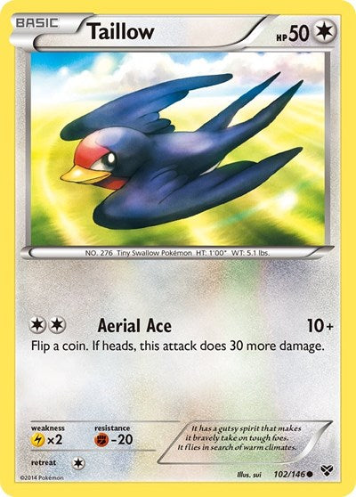 Taillow (XY Base Set) Medium Play