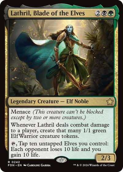 Lathril, Blade of the Elves (Foundations) Light Play Foil