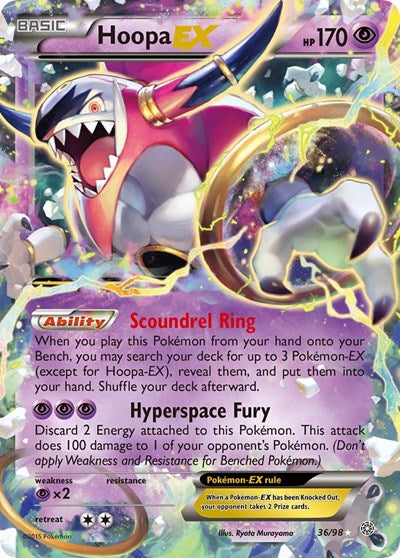 Hoopa EX (XY - Ancient Origins) Light Play Holofoil