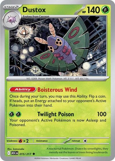 Dustox - 015 (ME: Ascended Heroes) Light Play