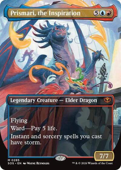 Prismari, the Inspiration (Borderless) (Secrets of Strixhaven) Light Play Foil