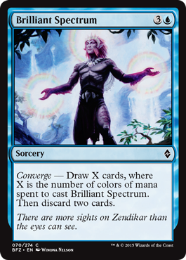 Brilliant Spectrum (Battle for Zendikar) Light Play