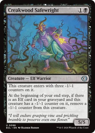 Creakwood Safewright (Lorwyn Eclipsed) Light Play Foil