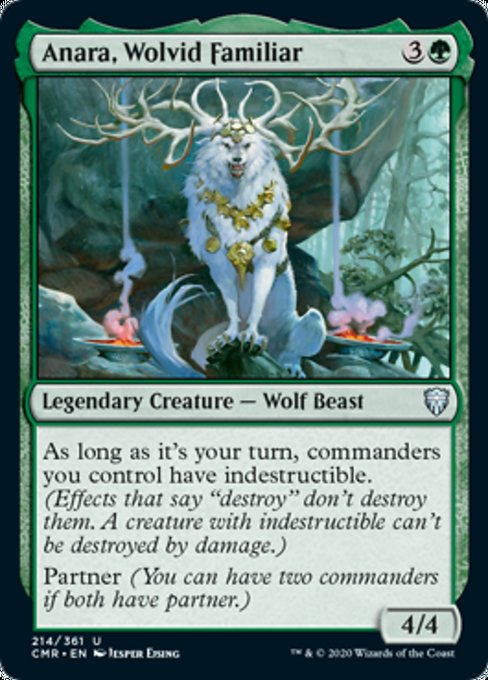 Anara, Wolvid Familiar (Commander Legends) Medium Play
