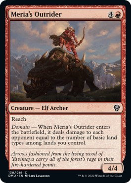 Meria's Outrider (Dominaria United) Light Play Foil