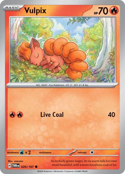Vulpix (SV06: Twilight Masquerade) Light Play