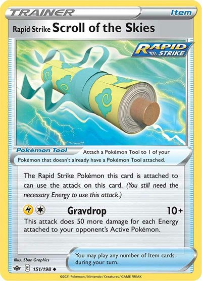Rapid Strike Scroll of the Skies (SWSH06: Chilling Reign) Medium Play
