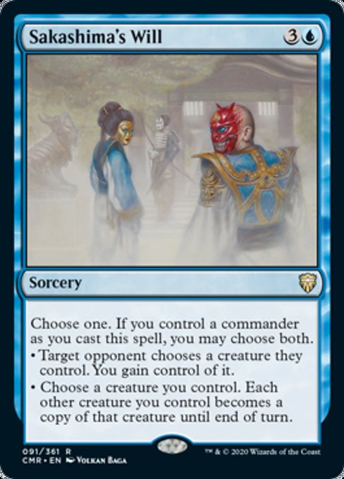 Sakashima's Will (Commander Legends) Light Play Foil