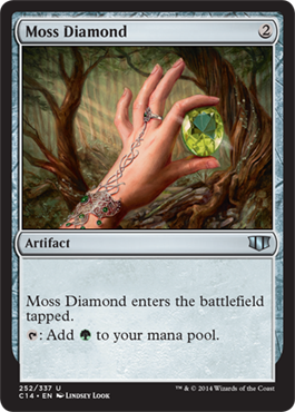 Moss Diamond (Commander 2014 Edition) Light Play