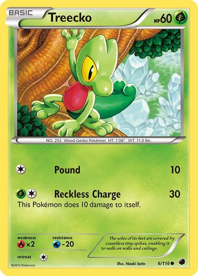 Treecko (Plasma Freeze) Heavy Play