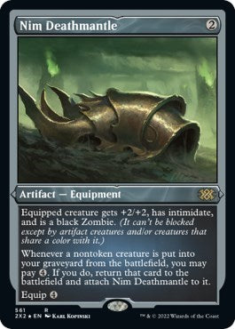Nim Deathmantle (Foil Etched) (Double Masters 2022) Light Play Foil