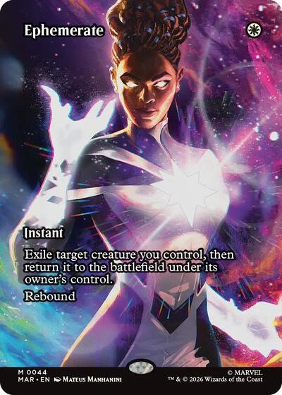Ephemerate (Borderless) (Marvel Eternal-Legal) Light Play Foil