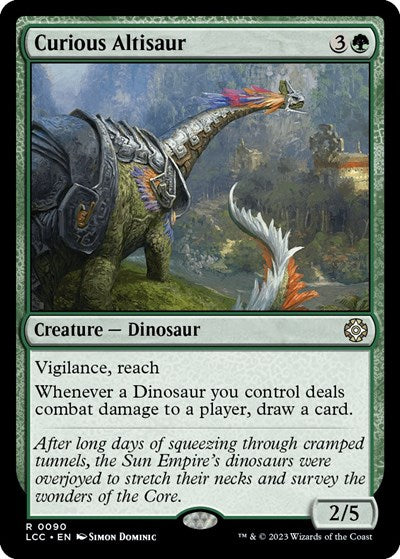 Curious Altisaur (Commander: The Lost Caverns of Ixalan) Light Play
