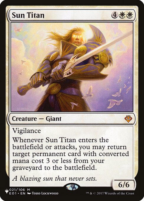 Sun Titan (The List) Light Play