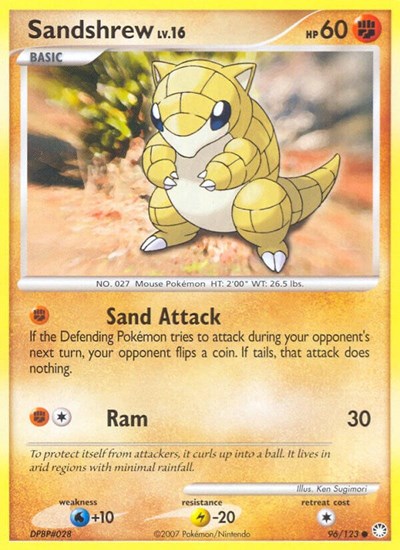 Sandshrew (Mysterious Treasures) Light Play