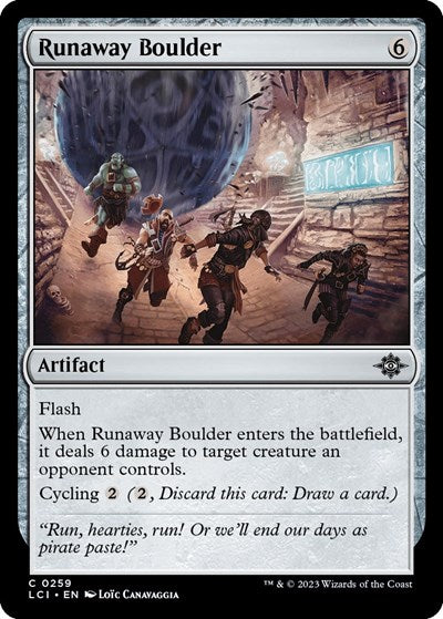 Runaway Boulder (The Lost Caverns of Ixalan) Heavy Play