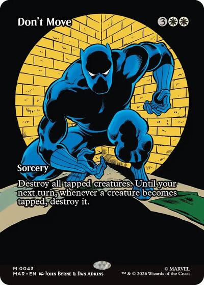 Don't Move (Borderless) (Marvel Eternal-Legal) Light Play Foil