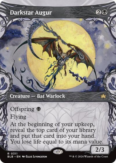 Darkstar Augur (Showcase) (Bloomburrow) Light Play