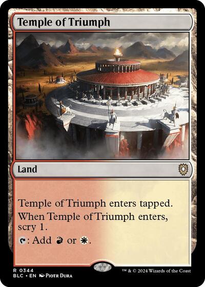 Temple of Triumph (Commander: Bloomburrow) Light Play