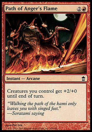 Path of Anger's Flame (Saviors of Kamigawa) Medium Play