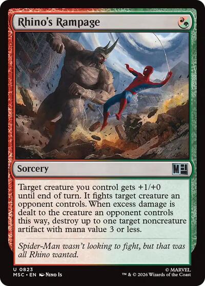 Rhino's Rampage (Commander: Marvel Super Heroes) Light Play