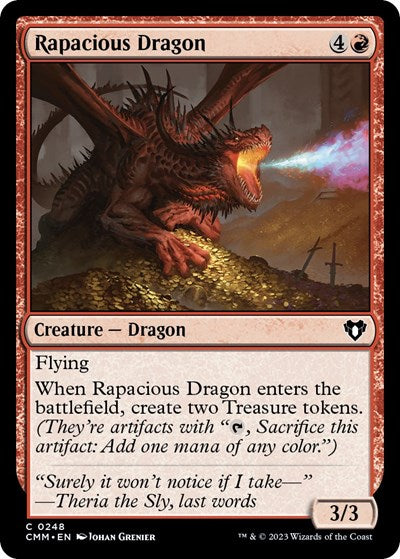 Rapacious Dragon (Commander Masters) Light Play Foil