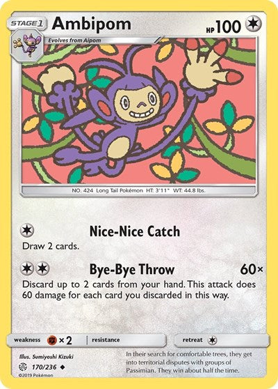 Ambipom (SM - Cosmic Eclipse) Light Play