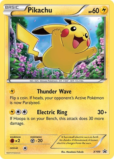 Pikachu (Collector Chest) (XY Promos) Damaged / Poor Holofoil