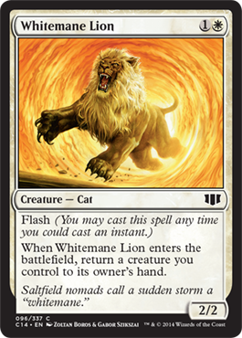 Whitemane Lion (Commander 2014 Edition) Light Play