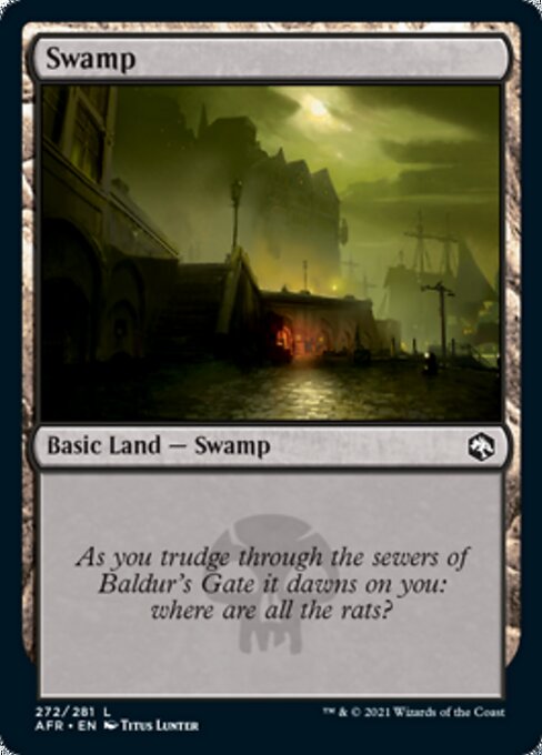 Swamp (272) (Adventures in the Forgotten Realms) Light Play Foil