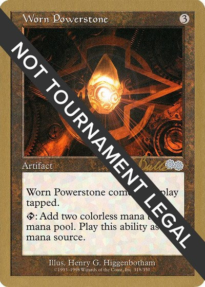 Worn Powerstone - 1999 Kai Budde (USG) (World Championship Decks) Light Play