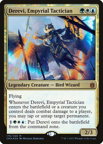 Derevi, Empyrial Tactician (Commander Anthology) Light Play Foil