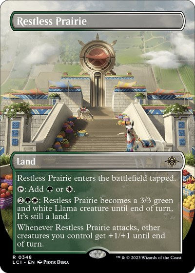 Restless Prairie (Borderless) (The Lost Caverns of Ixalan) Light Play