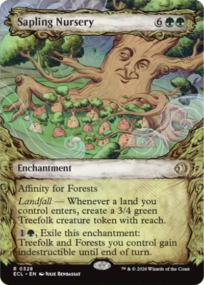 Sapling Nursery (Showcase) (Lorwyn Eclipsed) Light Play Foil