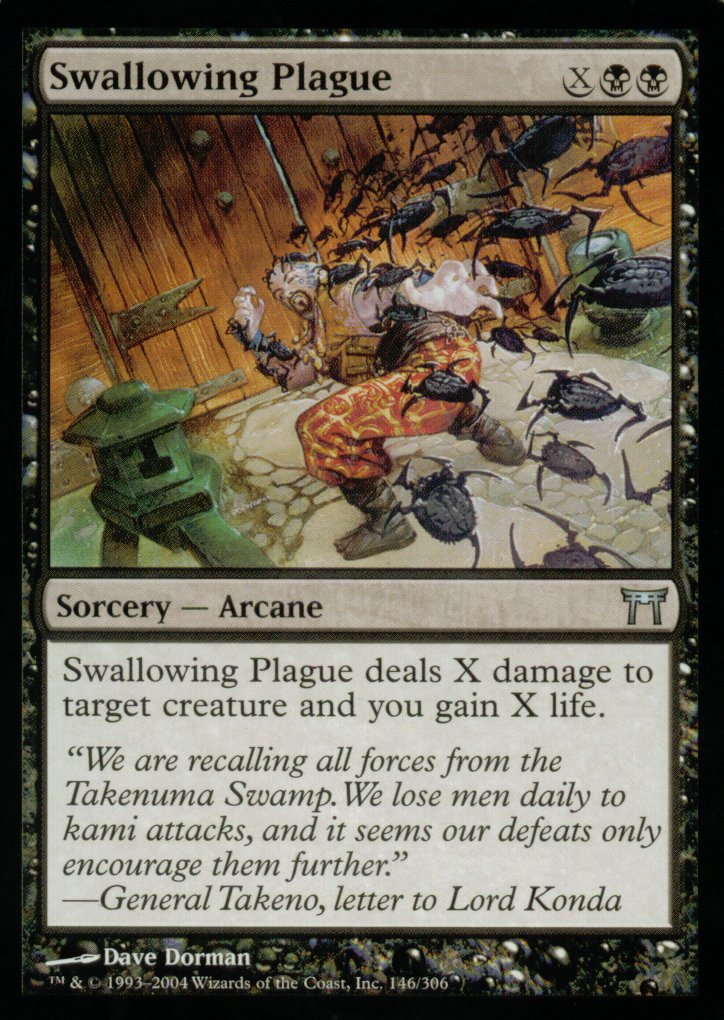 Swallowing Plague (Champions of Kamigawa) Medium Play