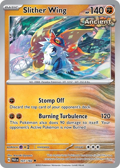 Slither Wing - 107 (Scarlet and Violet: Paradox Rift) Light Play