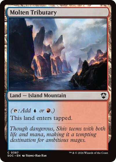 Molten Tributary (Commander: Secrets of Strixhaven) Light Play