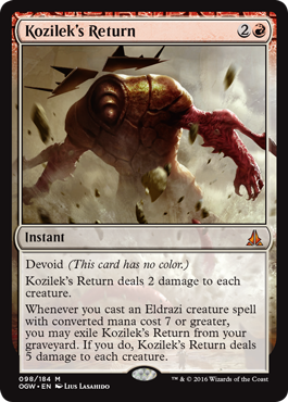Kozilek's Return (Oath of the Gatewatch) Light Play