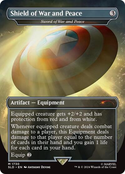Shield of War and Peace - Sword of War and Peace (Secret Lair) Light Play