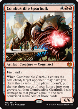 Combustible Gearhulk (Kaladesh) Light Play