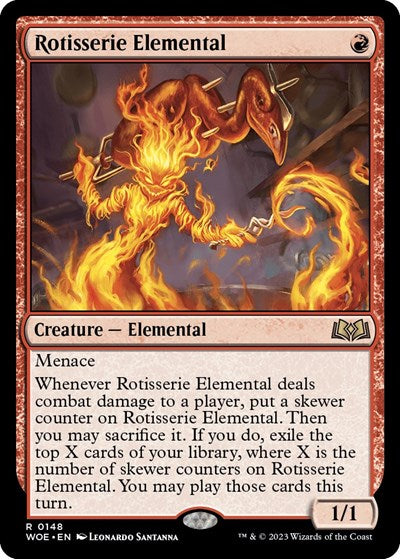 Rotisserie Elemental (Wilds of Eldraine) Light Play