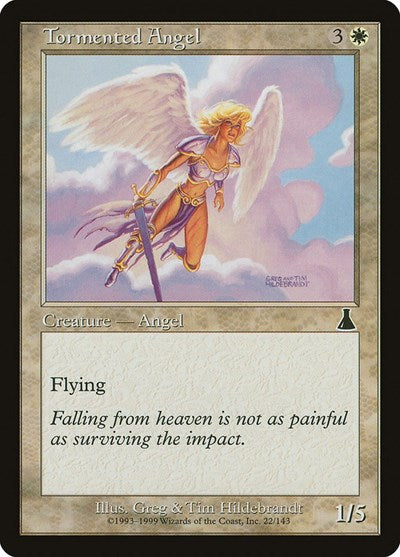 Tormented Angel (Urza's Destiny) Light Play